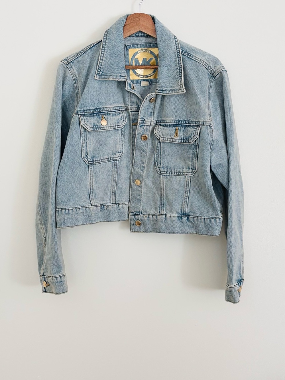 MICHAEL Michael Kors Light Blue Denim Jean Jacket